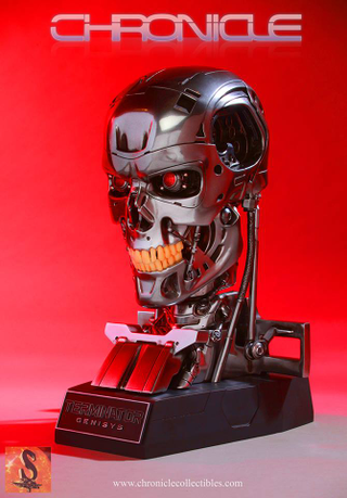 Illustration for article titled Here's A Severed Terminator Head, Perfect For Your Mantlepiece
